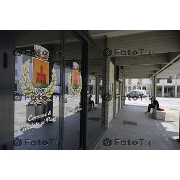 Bergamo Cividate Al Piano municipio e piazza con le poste 30 giugno 2026 cronaca Bergamo Italia Foto Tiziano Manzoni Lapresse