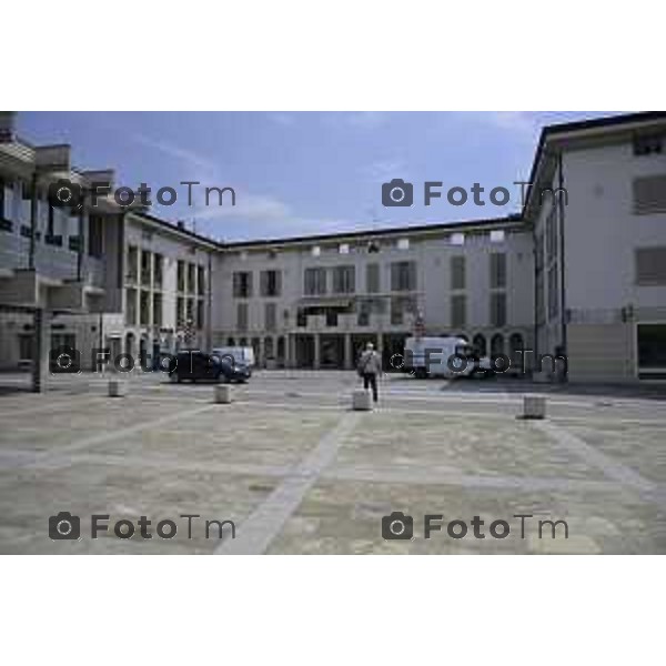 Bergamo Cividate Al Piano municipio e piazza con le poste 30 giugno 2026 cronaca Bergamo Italia Foto Tiziano Manzoni Lapresse