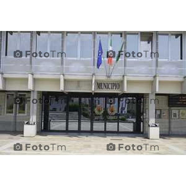 Bergamo Cividate Al Piano municipio e piazza con le poste 30 giugno 2026 cronaca Bergamo Italia Foto Tiziano Manzoni Lapresse