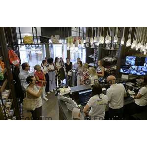 Bergamo presentazione del nuovo Visitor Centre UNESCO, realizzato all\'interno della Torre del Gombito 1 Luglio 2026 cronaca Bergamo Italia Foto Tiziano Manzoni Lapresse