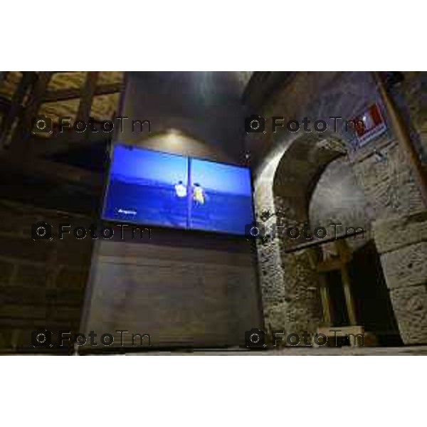 Bergamo presentazione del nuovo Visitor Centre UNESCO, realizzato all\'interno della Torre del Gombito 1 Luglio 2026 cronaca Bergamo Italia Foto Tiziano Manzoni Lapresse