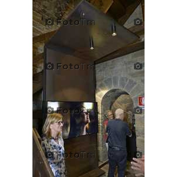 Bergamo presentazione del nuovo Visitor Centre UNESCO, realizzato all\'interno della Torre del Gombito 1 Luglio 2026 cronaca Bergamo Italia Foto Tiziano Manzoni Lapresse