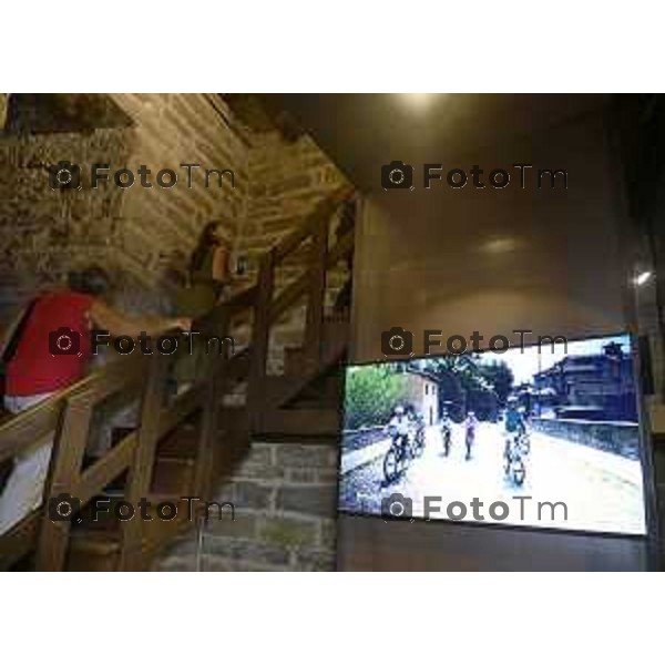 Bergamo presentazione del nuovo Visitor Centre UNESCO, realizzato all\'interno della Torre del Gombito 1 Luglio 2026 cronaca Bergamo Italia Foto Tiziano Manzoni Lapresse