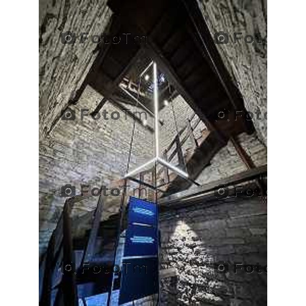 Bergamo presentazione del nuovo Visitor Centre UNESCO, realizzato all\'interno della Torre del Gombito 1 Luglio 2026 cronaca Bergamo Italia Foto Tiziano Manzoni Lapresse