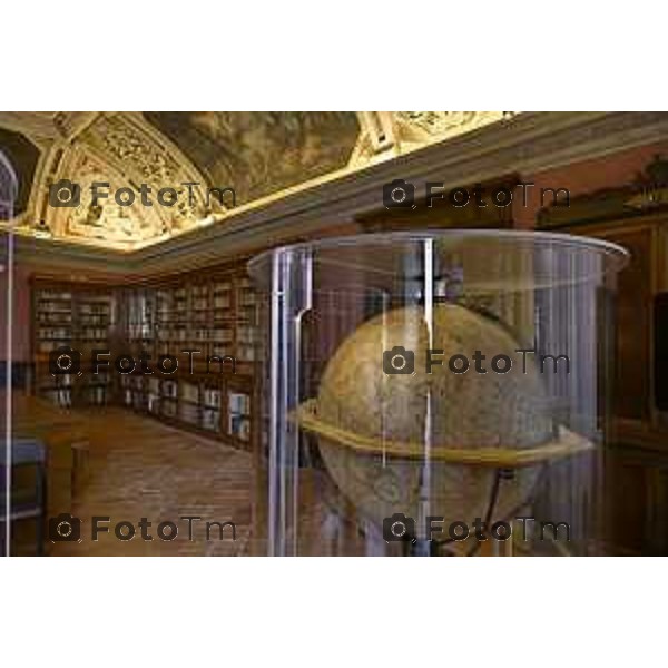 Bergamo Bibblioteca Angelo May mappamondi sale affrschi Tatiana Debelli 1 luglio 2026 cronaca Bergamo Italia Foto Tiziano Manzoni Lapresse
