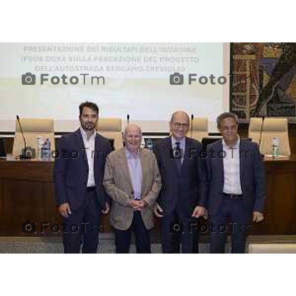 Bergamo presentazione risultati indagine Ipsos Doxa sul progetto dell\'Autostrada Bergamo-Treviglio. 2 Luglio o 2026 cronaca Bergamo Italia Foto Tiziano Manzoni Lapresse