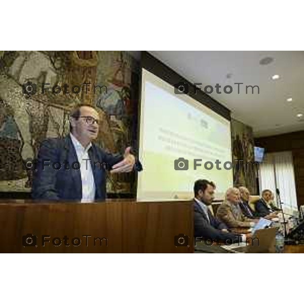 Bergamo presentazione risultati indagine Ipsos Doxa sul progetto dell\'Autostrada Bergamo-Treviglio. Giovanni Zambonelli 2 Luglio o 2026 cronaca Bergamo Italia Foto Tiziano Manzoni Lapresse