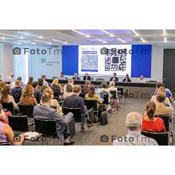 presentazione dello stato del mercato del lavoro a Bergamo e dei principali risultati emersi dall’indagine annuale sul lavoro promossa dal sistema Confindustria, con un approfondimento sulle dinamiche che interessano le imprese del territorio.Bergamo 6-luglio 2026 cronaca Bergamo Italia Foto Tiziano Manzoni Lapresse