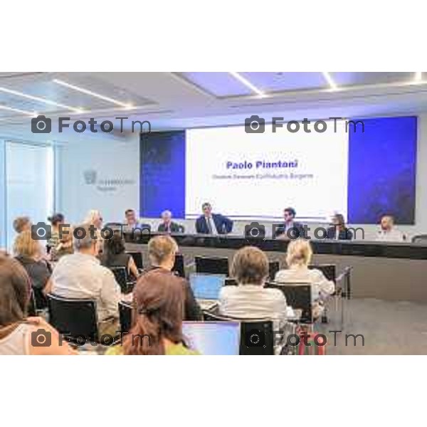 presentazione dello stato del mercato del lavoro a Bergamo e dei principali risultati emersi dall’indagine annuale sul lavoro promossa dal sistema Confindustria, con un approfondimento sulle dinamiche che interessano le imprese del territorio.Bergamo 6-luglio 2026 cronaca Bergamo Italia Foto Tiziano Manzoni Lapresse