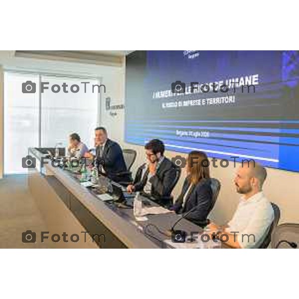 presentazione dello stato del mercato del lavoro a Bergamo e dei principali risultati emersi dall’indagine annuale sul lavoro promossa dal sistema Confindustria, con un approfondimento sulle dinamiche che interessano le imprese del territorio.Bergamo 6-luglio 2026 cronaca Bergamo Italia Foto Tiziano Manzoni Lapresse
