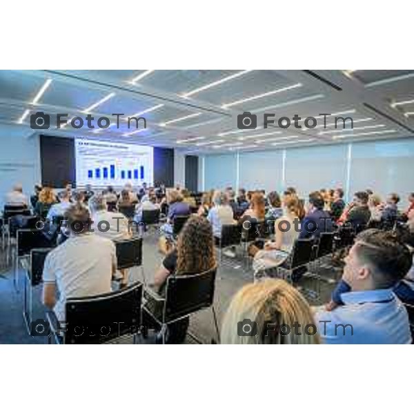 presentazione dello stato del mercato del lavoro a Bergamo e dei principali risultati emersi dall’indagine annuale sul lavoro promossa dal sistema Confindustria, con un approfondimento sulle dinamiche che interessano le imprese del territorio.Bergamo 6-luglio 2026 cronaca Bergamo Italia Foto Tiziano Manzoni Lapresse