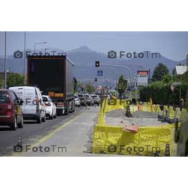 Bergamo Bergamo Tratta Ebrt da Bergamo a Dalmine. 8 luglio 2026 cronaca Bergamo Italia Foto Tiziano Manzoni Lapresse