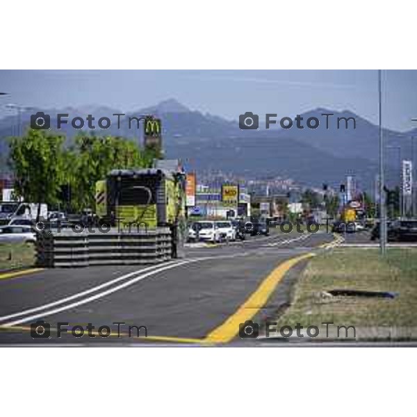 Bergamo Bergamo Tratta Ebrt da Bergamo a Dalmine. 8 luglio 2026 cronaca Bergamo Italia Foto Tiziano Manzoni Lapresse