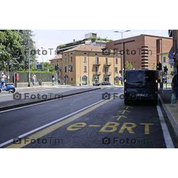 Bergamo Bergamo Tratta Ebrt da Bergamo a Dalmine. 8 luglio 2026 cronaca Bergamo Italia Foto Tiziano Manzoni Lapresse