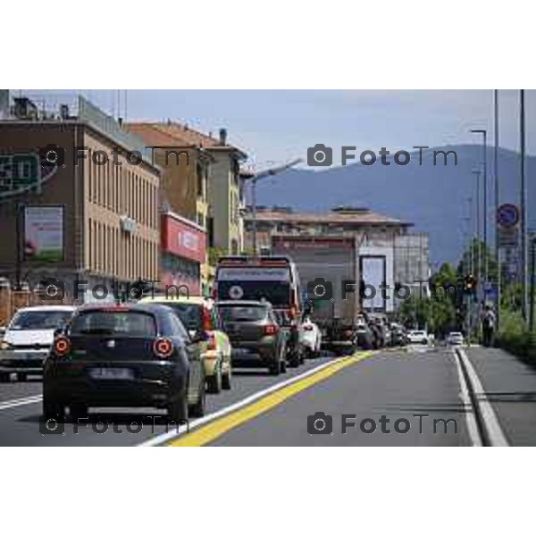 Bergamo Bergamo Tratta Ebrt da Bergamo a Dalmine. 8 luglio 2026 cronaca Bergamo Italia Foto Tiziano Manzoni Lapresse