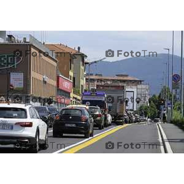 Bergamo Bergamo Tratta Ebrt da Bergamo a Dalmine. 8 luglio 2026 cronaca Bergamo Italia Foto Tiziano Manzoni Lapresse