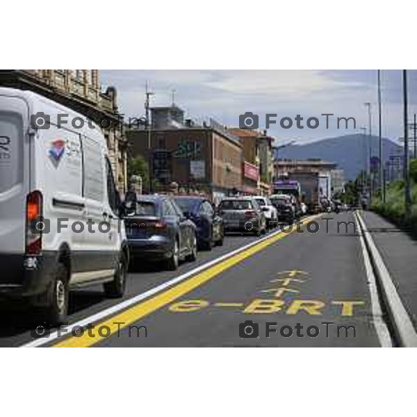 Bergamo Bergamo Tratta Ebrt da Bergamo a Dalmine. 8 luglio 2026 cronaca Bergamo Italia Foto Tiziano Manzoni Lapresse