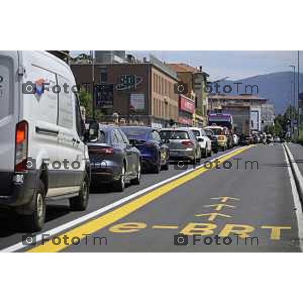 Bergamo Bergamo Tratta Ebrt da Bergamo a Dalmine. 8 luglio 2026 cronaca Bergamo Italia Foto Tiziano Manzoni Lapresse