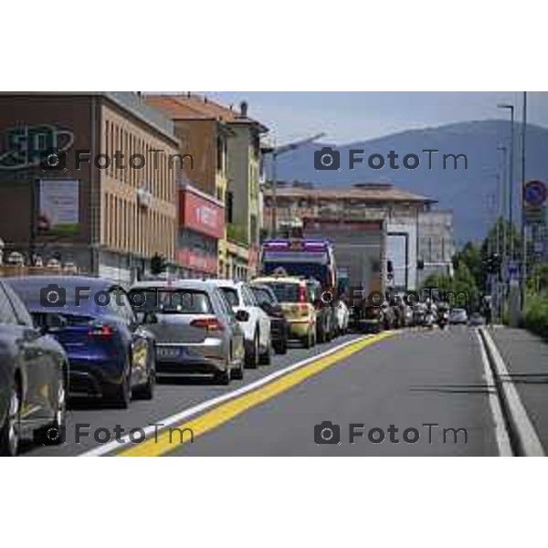 Bergamo Bergamo Tratta Ebrt da Bergamo a Dalmine. 8 luglio 2026 cronaca Bergamo Italia Foto Tiziano Manzoni Lapresse