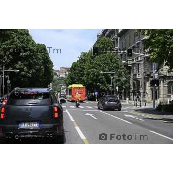 Bergamo Bergamo Tratta Ebrt da Bergamo a Dalmine. 8 luglio 2026 cronaca Bergamo Italia Foto Tiziano Manzoni Lapresse