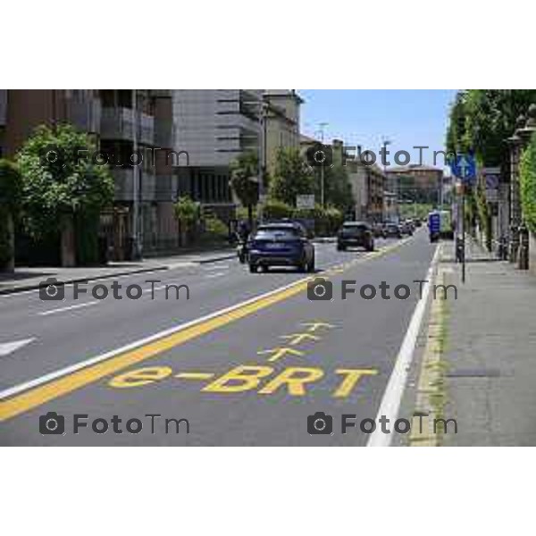 Bergamo Bergamo Tratta Ebrt da Bergamo a Dalmine. 8 luglio 2026 cronaca Bergamo Italia Foto Tiziano Manzoni Lapresse