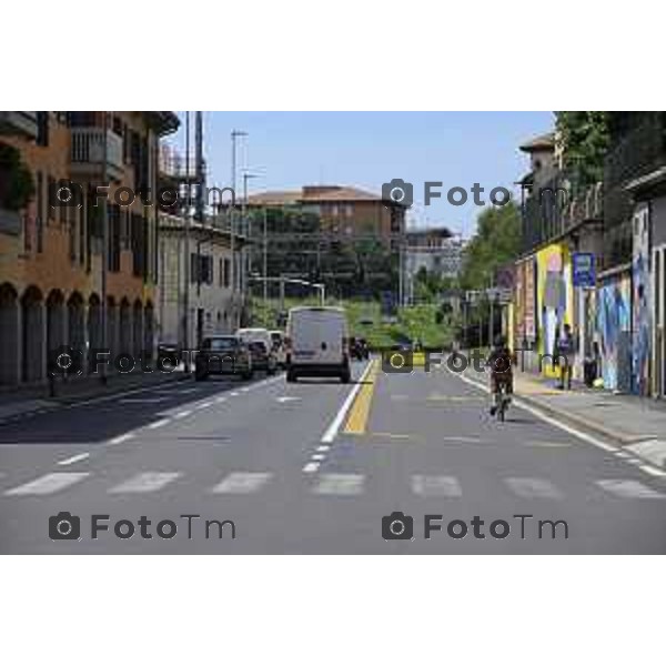 Bergamo Bergamo Tratta Ebrt da Bergamo a Dalmine. 8 luglio 2026 cronaca Bergamo Italia Foto Tiziano Manzoni Lapresse