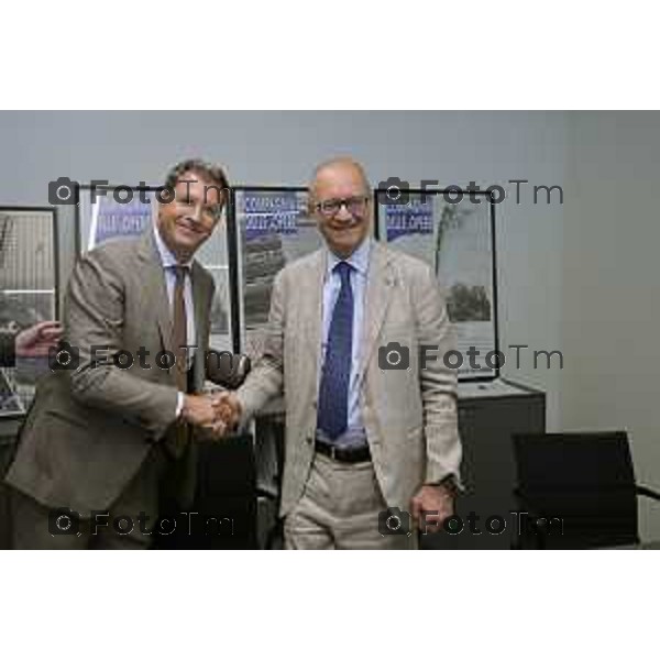 Bergamo, sede dell’Associazione Compagnia delle Opere incontro dedicato alla filiera del “4+2” con il Ministro dell’Istruzione Giuseppe Valditara. 13 LUGLIO cronaca Bergamo Italia Foto Tiziano Manzoni Lapresse