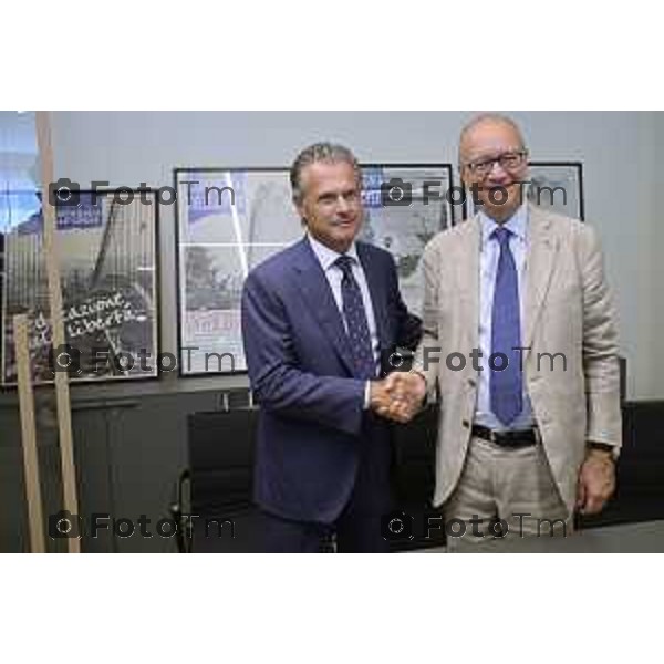 Bergamo, sede dell’Associazione Compagnia delle Opere incontro dedicato alla filiera del “4+2” con il Ministro dell’Istruzione Giuseppe Valditara. 13 LUGLIO cronaca Bergamo Italia Foto Tiziano Manzoni Lapresse