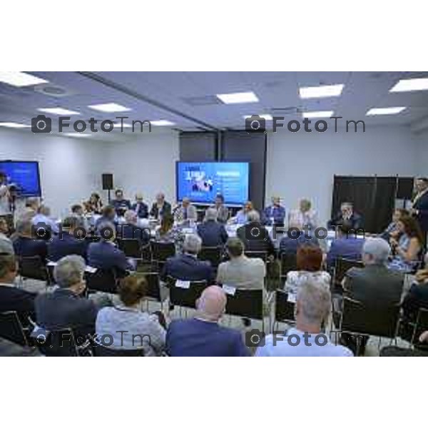 Bergamo, sede dell’Associazione Compagnia delle Opere incontro dedicato alla filiera del “4+2” con il Ministro dell’Istruzione Giuseppe Valditara. 13 LUGLIO cronaca Bergamo Italia Foto Tiziano Manzoni Lapresse