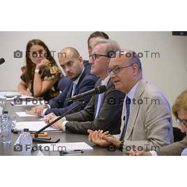 Bergamo, sede dell’Associazione Compagnia delle Opere incontro dedicato alla filiera del “4+2” con il Ministro dell’Istruzione Giuseppe Valditara. 13 LUGLIO cronaca Bergamo Italia Foto Tiziano Manzoni Lapresse