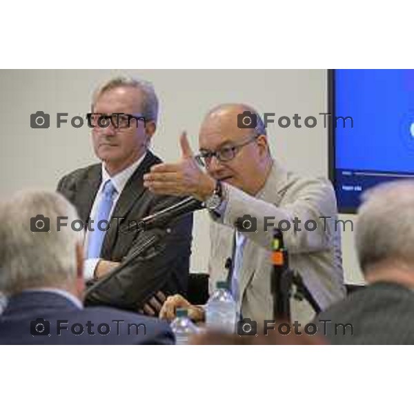 Bergamo, sede dell’Associazione Compagnia delle Opere incontro dedicato alla filiera del “4+2” con il Ministro dell’Istruzione Giuseppe Valditara. 13 LUGLIO cronaca Bergamo Italia Foto Tiziano Manzoni Lapresse