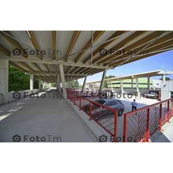 Bergamo , presentazione conclusione dei lavori del Nuovo Centro di Raccolta Differenziata e del Centro del Riuso 15 luglio 2026 cronaca Bergamo Italia Foto Tiziano Manzoni Lapresse