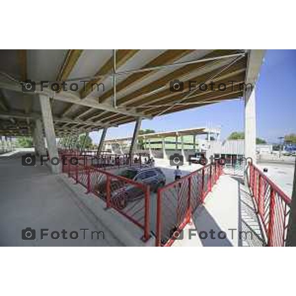 Bergamo , presentazione conclusione dei lavori del Nuovo Centro di Raccolta Differenziata e del Centro del Riuso 15 luglio 2026 cronaca Bergamo Italia Foto Tiziano Manzoni Lapresse