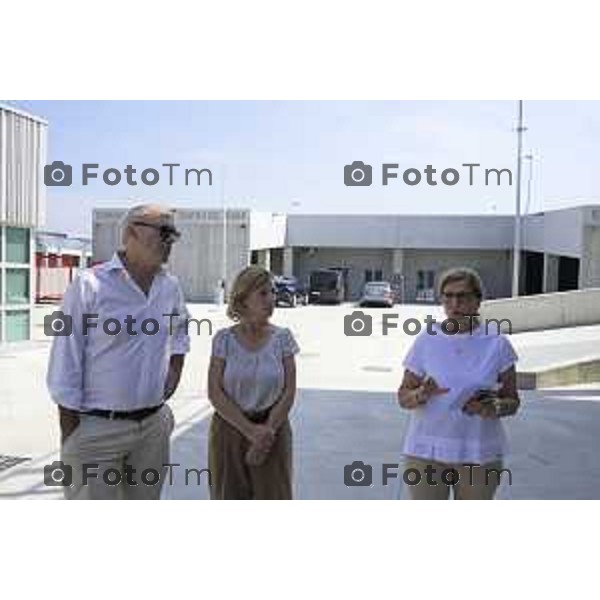 Bergamo , presentazione conclusione dei lavori del Nuovo Centro di Raccolta Differenziata e del Centro del Riuso 15 luglio 2026 cronaca Bergamo Italia Foto Tiziano Manzoni Lapresse