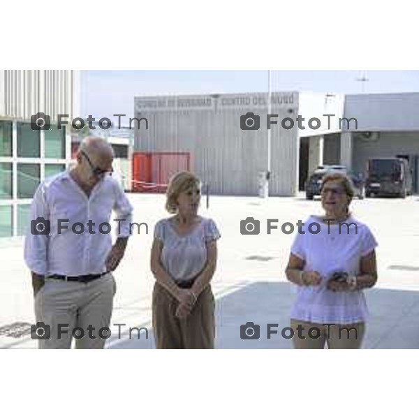 Bergamo , presentazione conclusione dei lavori del Nuovo Centro di Raccolta Differenziata e del Centro del Riuso 15 luglio 2026 cronaca Bergamo Italia Foto Tiziano Manzoni Lapresse