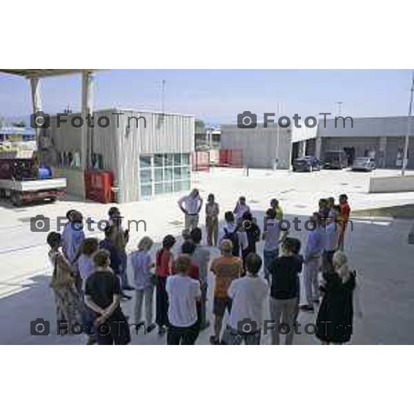 Bergamo , presentazione conclusione dei lavori del Nuovo Centro di Raccolta Differenziata e del Centro del Riuso 15 luglio 2026 cronaca Bergamo Italia Foto Tiziano Manzoni Lapresse
