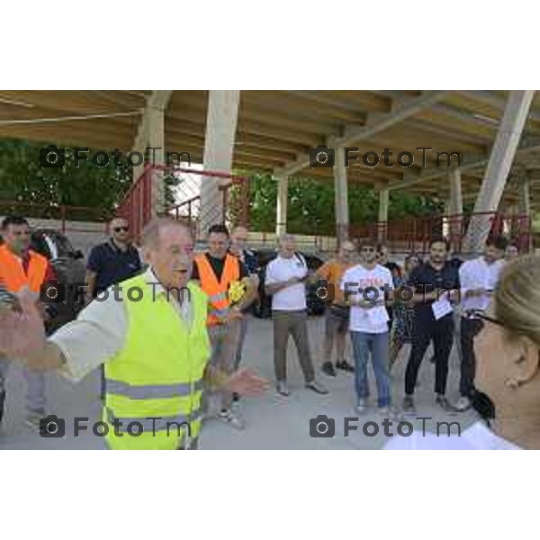 Bergamo , presentazione conclusione dei lavori del Nuovo Centro di Raccolta Differenziata e del Centro del Riuso 15 luglio 2026 cronaca Bergamo Italia Foto Tiziano Manzoni Lapresse