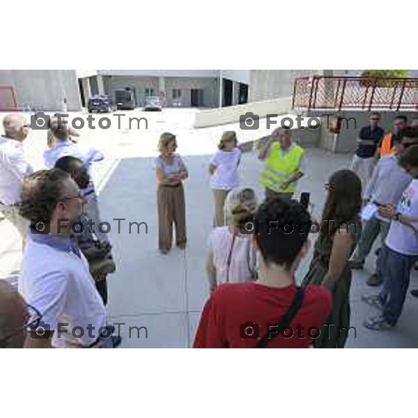 Bergamo , presentazione conclusione dei lavori del Nuovo Centro di Raccolta Differenziata e del Centro del Riuso 15 luglio 2026 cronaca Bergamo Italia Foto Tiziano Manzoni Lapresse