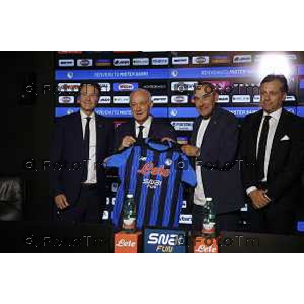 Atalanta Pagliuca vs. Antonio percassi vs Sarri vs Giuntoli. during the soccer match. Campionato serie A Tim 6-27 between at the New Training Center Cesare e Achille Bortolotti. Zingonia , north west Italy - Gloved 16 Luglio 2026. Sport - Soccer . Photo by Alberto Marianii