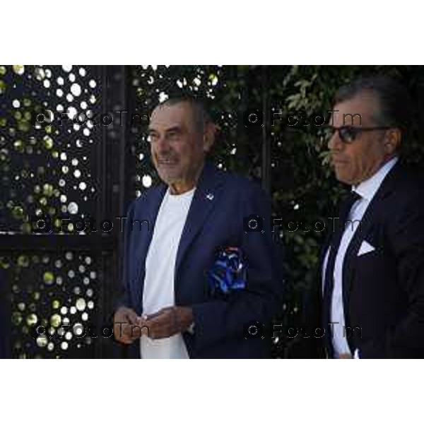 Atalanta Presentazione allenatore Maurizio Sarri during the soccer match. Campionato serie A Tim 6-27 between at the New Training Center Cesare e Achille Bortolotti. Zingonia , north west Italy - Gloved 16 Luglio 2026. Sport - Soccer . Photo by Alberto Marianii