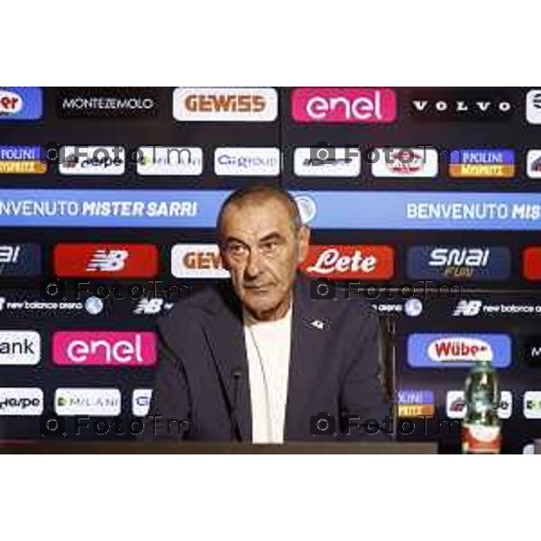 Atalanta Presentazione allenatore Maurizio Sarri during the soccer match. Campionato serie A Tim 6-27 between at the New Training Center Cesare e Achille Bortolotti. Zingonia , north west Italy - Gloved 16 Luglio 2026. Sport - Soccer . Photo by Alberto Marianii