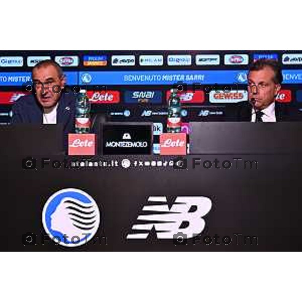 Atalanta Pagliuca vs. Antonio percassi vs Sarri vs Giuntoli. Vs. Luca Percassi. during the soccer match. Campionato serie A Tim 6-27 between at the New Training Center Cesare e Achille Bortolotti. Zingonia , north west Italy - Gloved 16 Luglio 2026. Sport - Soccer . Photo by Alberto Marianii
