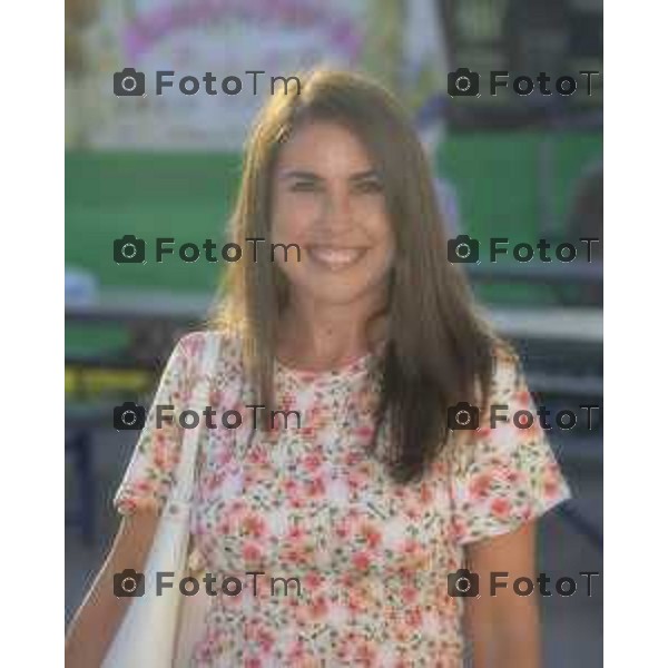 Festa Pomtida ( cisana Bergamasco ) Salvini Locatelli e Sardone cronaca Bergamo Italia Foto Tiziano Manzoni Lapresse