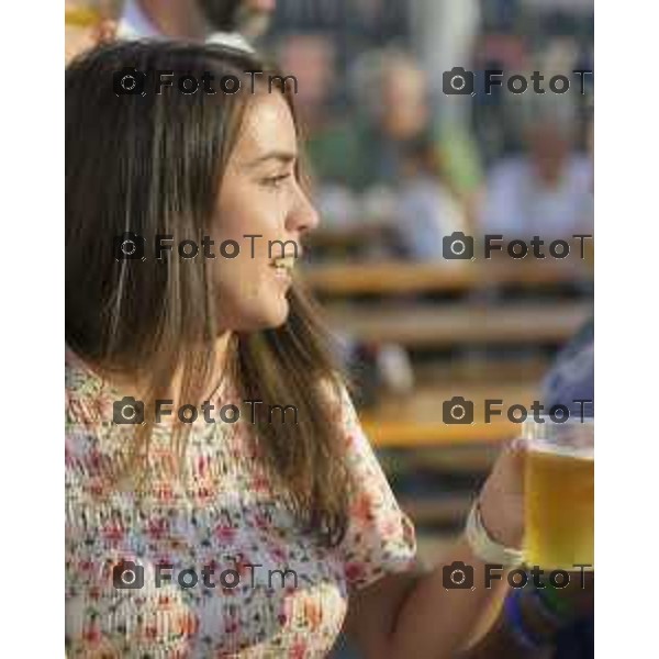 Festa Pomtida ( cisana Bergamasco ) Salvini Locatelli e Sardone cronaca Bergamo Italia Foto Tiziano Manzoni Lapresse