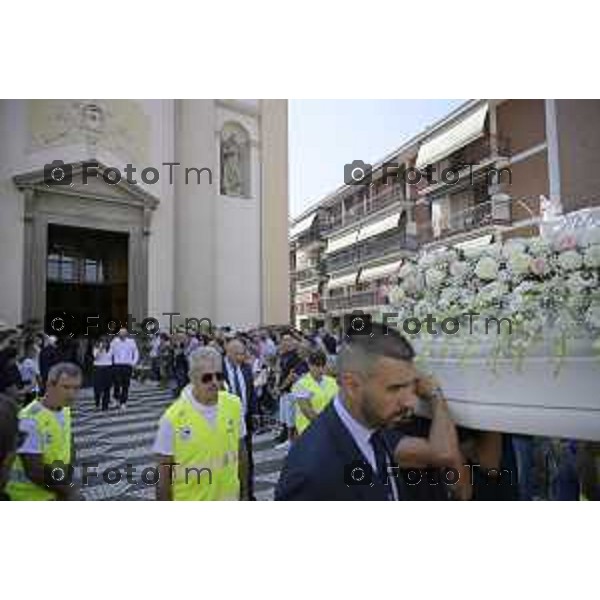 Suisio funerale Alice Ferrari risucchiata da un bocchettone della piscina Sestri Levante 24 lluglio 2026 cronaca Bergamo Italia Foto Tiziano Manzoni Lapresse