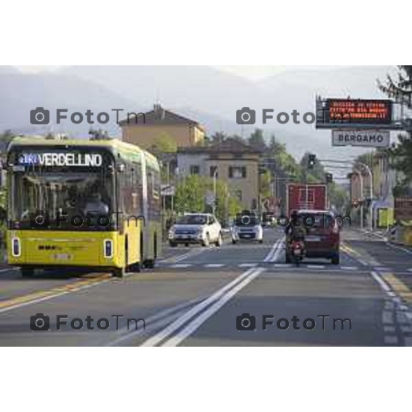 Bergamo 14 Settembre primo giorno di scuola con eBRT 525 Lallio Bergamo 14 settembre 2026 cronaca Bergamo Italia Foto Tiziano Manzoni Lapresse