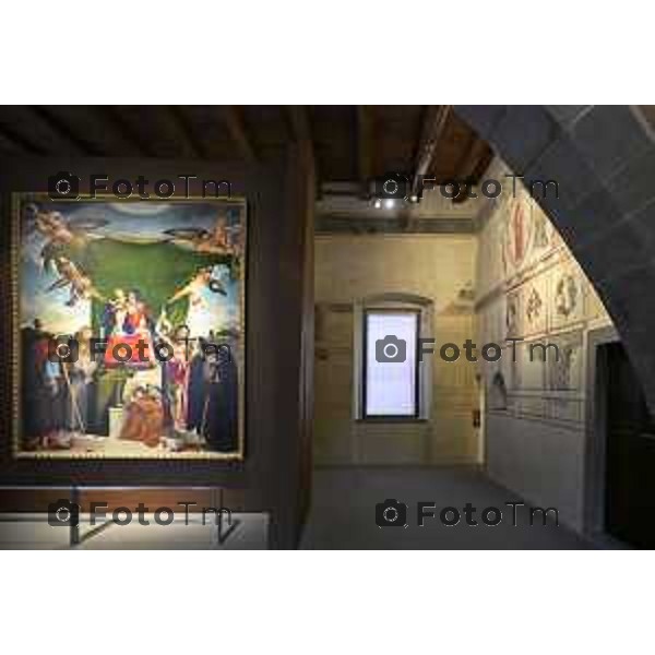 Bergamo presentazione fine restauri Aula Picta del Museo diocesano Bernareggi, restituita alla città dopo il restauro degli affreschi medievali 17 settembre 2026 cronaca Bergamo Italia Foto Tiziano Manzoni Lapresse