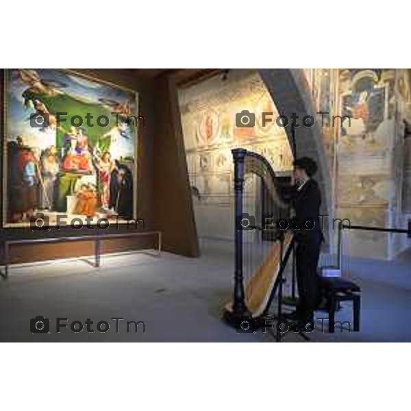 Bergamo presentazione fine restauri Aula Picta del Museo diocesano Bernareggi, restituita alla città dopo il restauro degli affreschi medievali 17 settembre 2026 cronaca Bergamo Italia Foto Tiziano Manzoni Lapresse