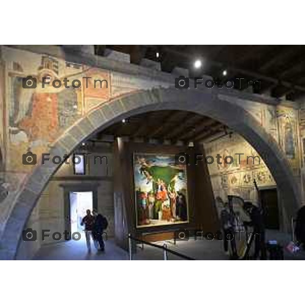 Bergamo presentazione fine restauri Aula Picta del Museo diocesano Bernareggi, restituita alla città dopo il restauro degli affreschi medievali 17 settembre 2026 cronaca Bergamo Italia Foto Tiziano Manzoni Lapresse