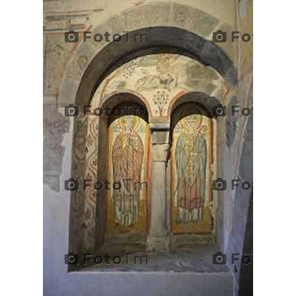 Bergamo presentazione fine restauri Aula Picta del Museo diocesano Bernareggi, restituita alla città dopo il restauro degli affreschi medievali 17 settembre 2026 cronaca Bergamo Italia Foto Tiziano Manzoni Lapresse